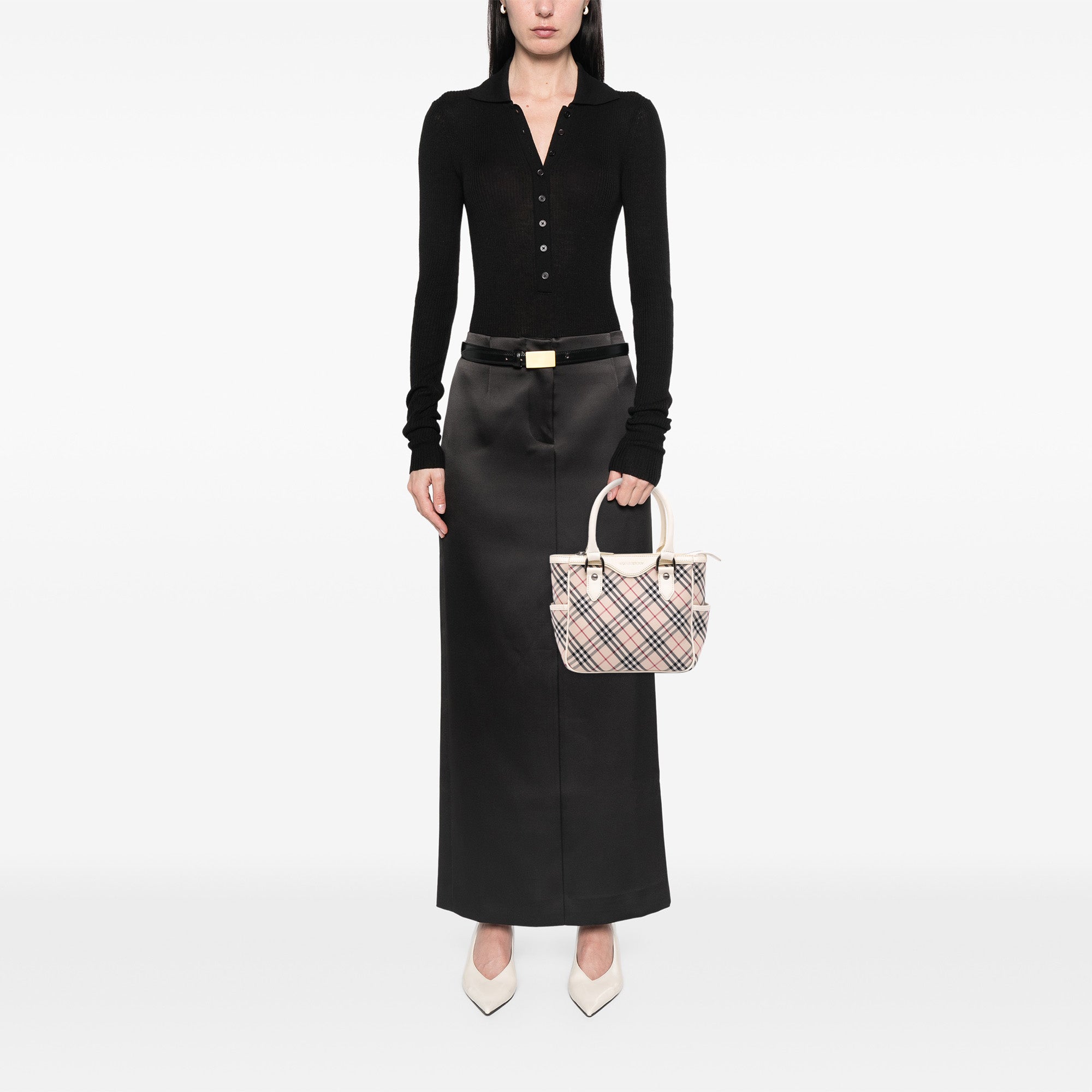 Nova Check Canvas Handbag