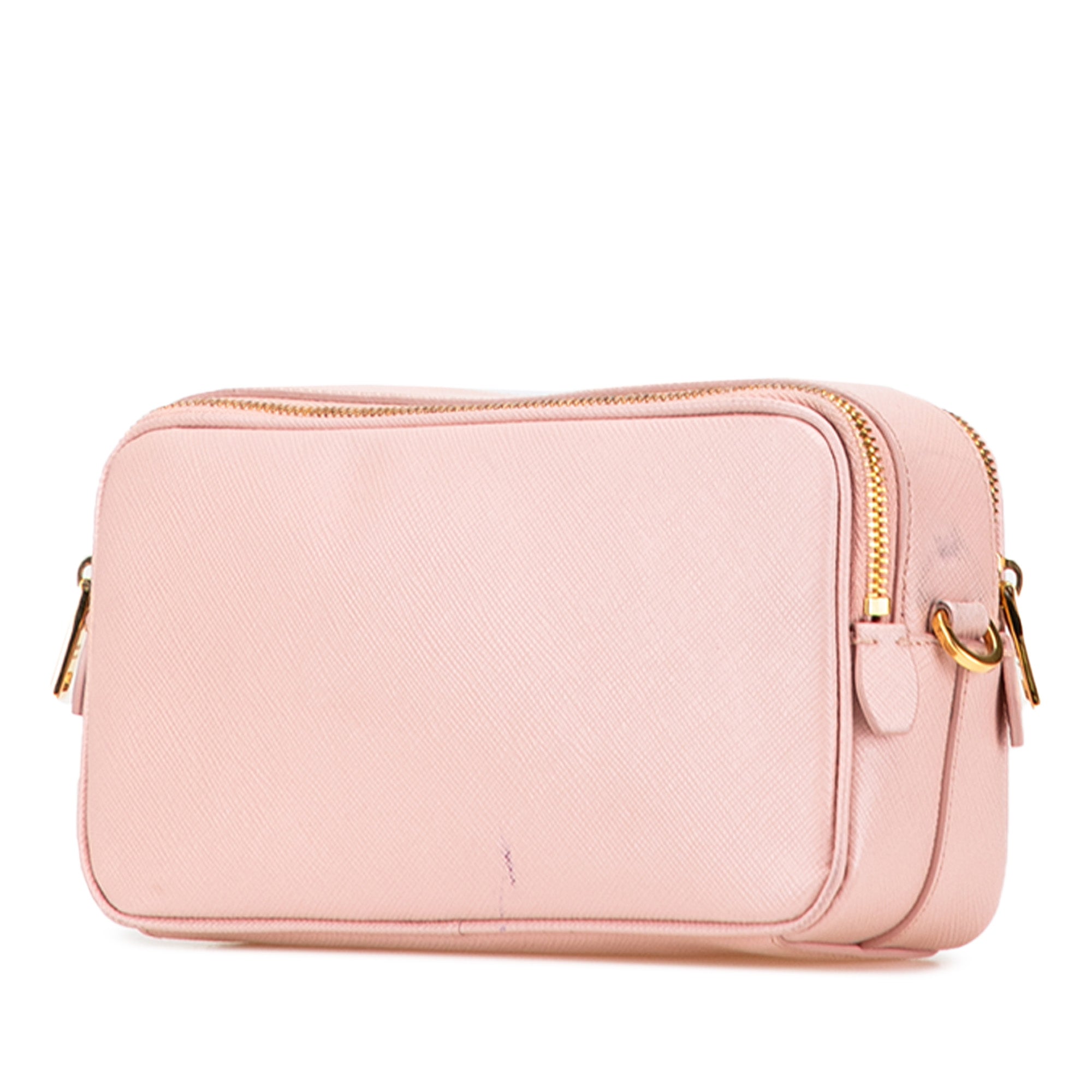 Mini Saffiano Double Zip Crossbody