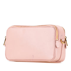 Mini Saffiano Double Zip Crossbody