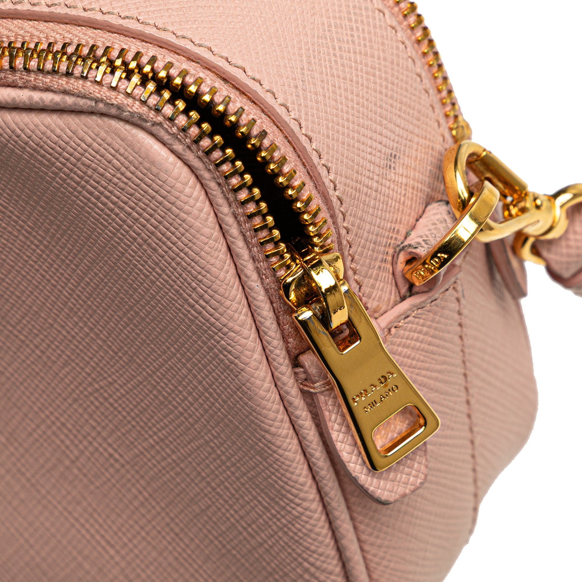 Mini Saffiano Double Zip Crossbody