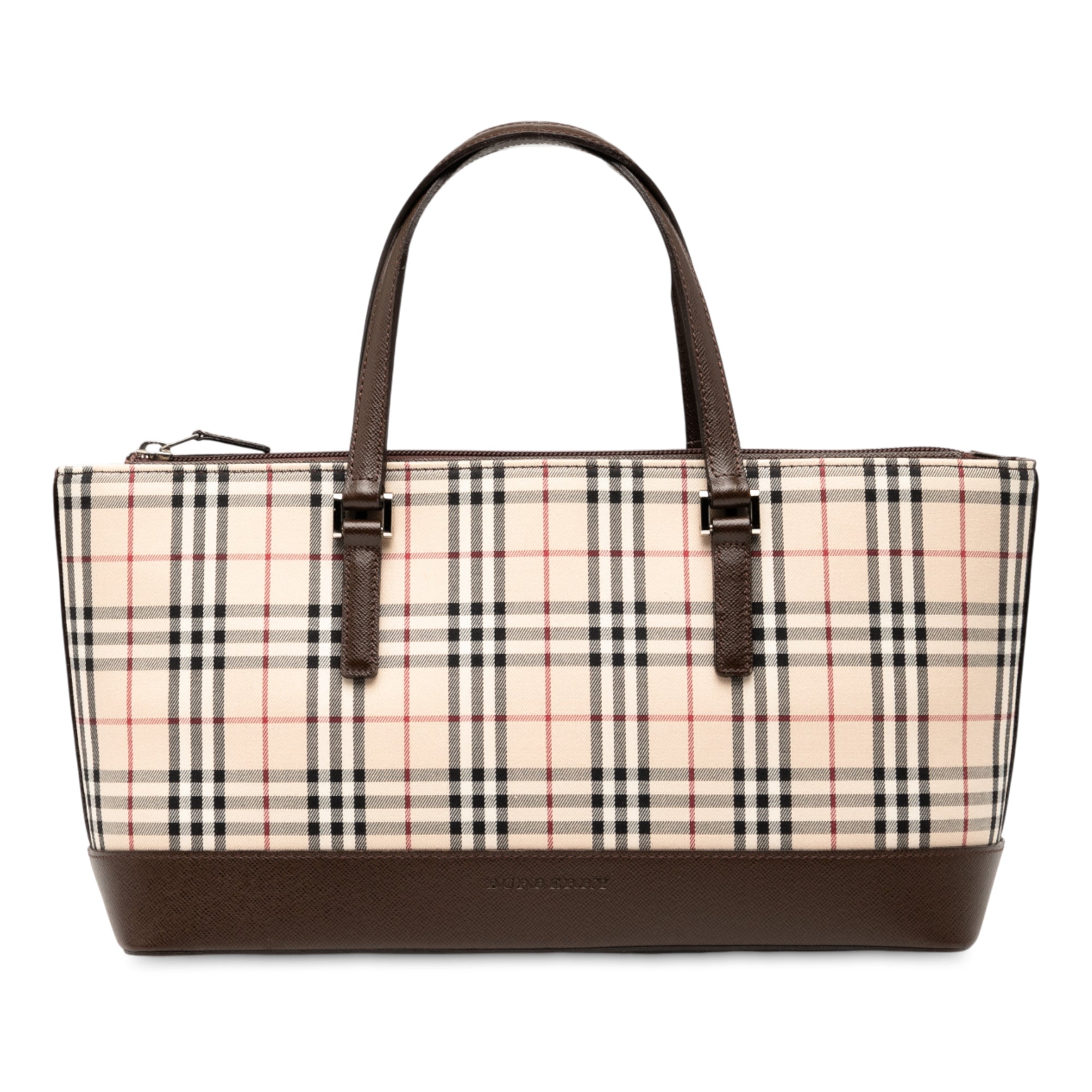 House Check Canvas Tote