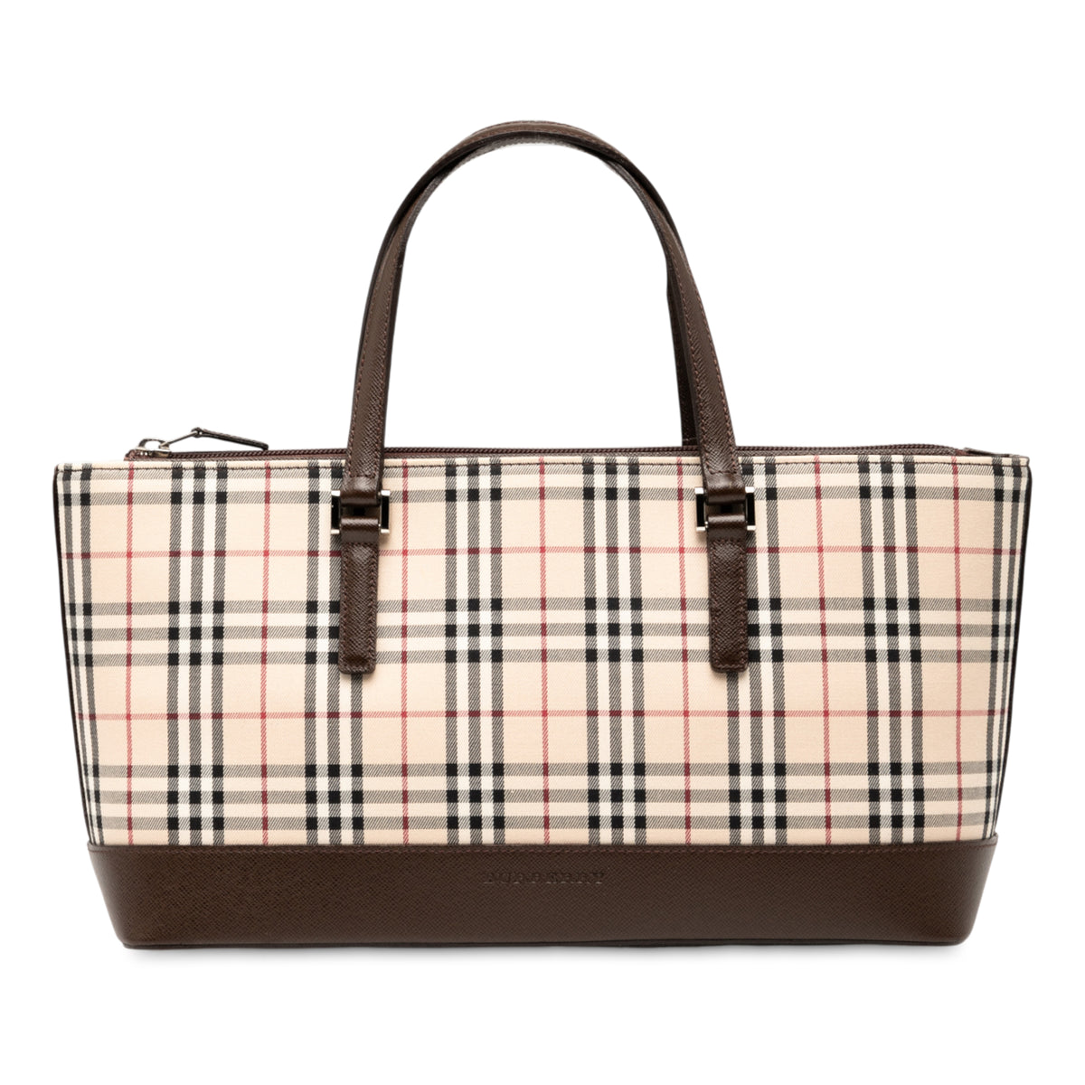 House Check Canvas Tote