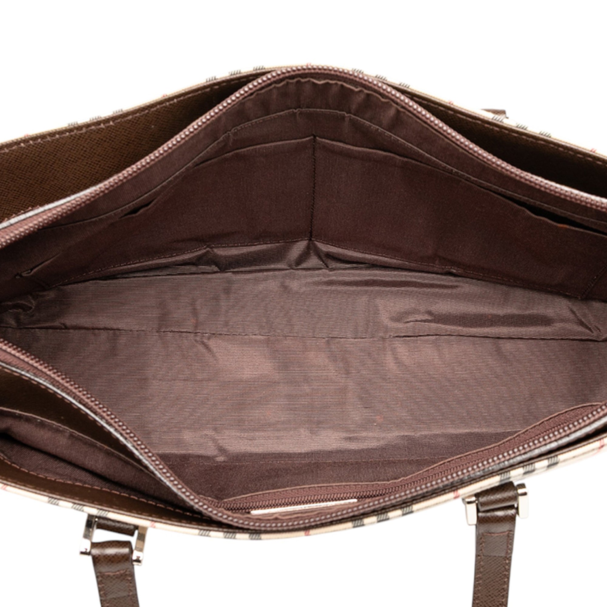 House Check Canvas Tote