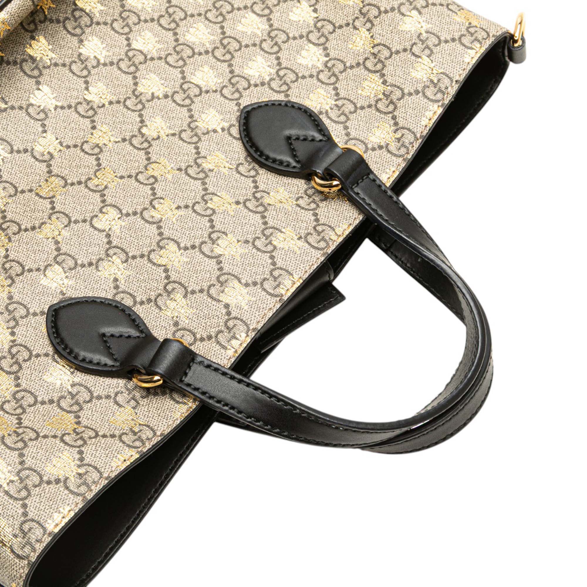 Small GG Supreme Bees Soft Tote