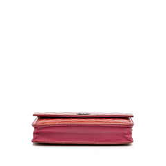 Quilted Patent Brilliant Wallet On Chain