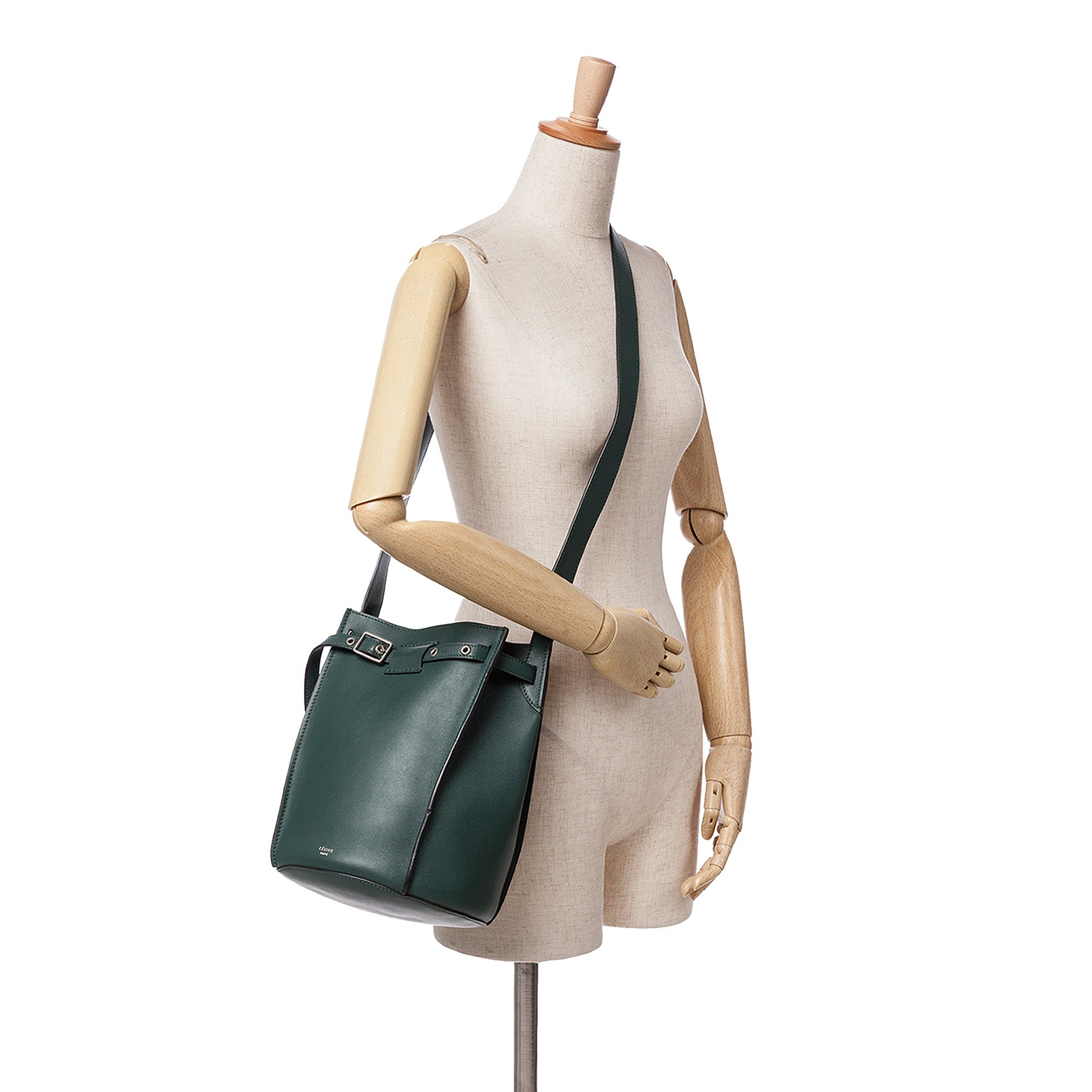 Leather Big Bag Bucket Crossbody
