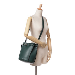 Leather Big Bag Bucket Crossbody