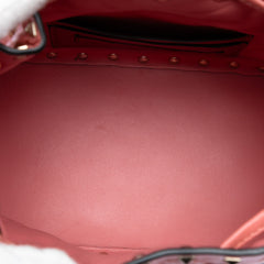 Small Leather Rockstud Spike Bucket Bag