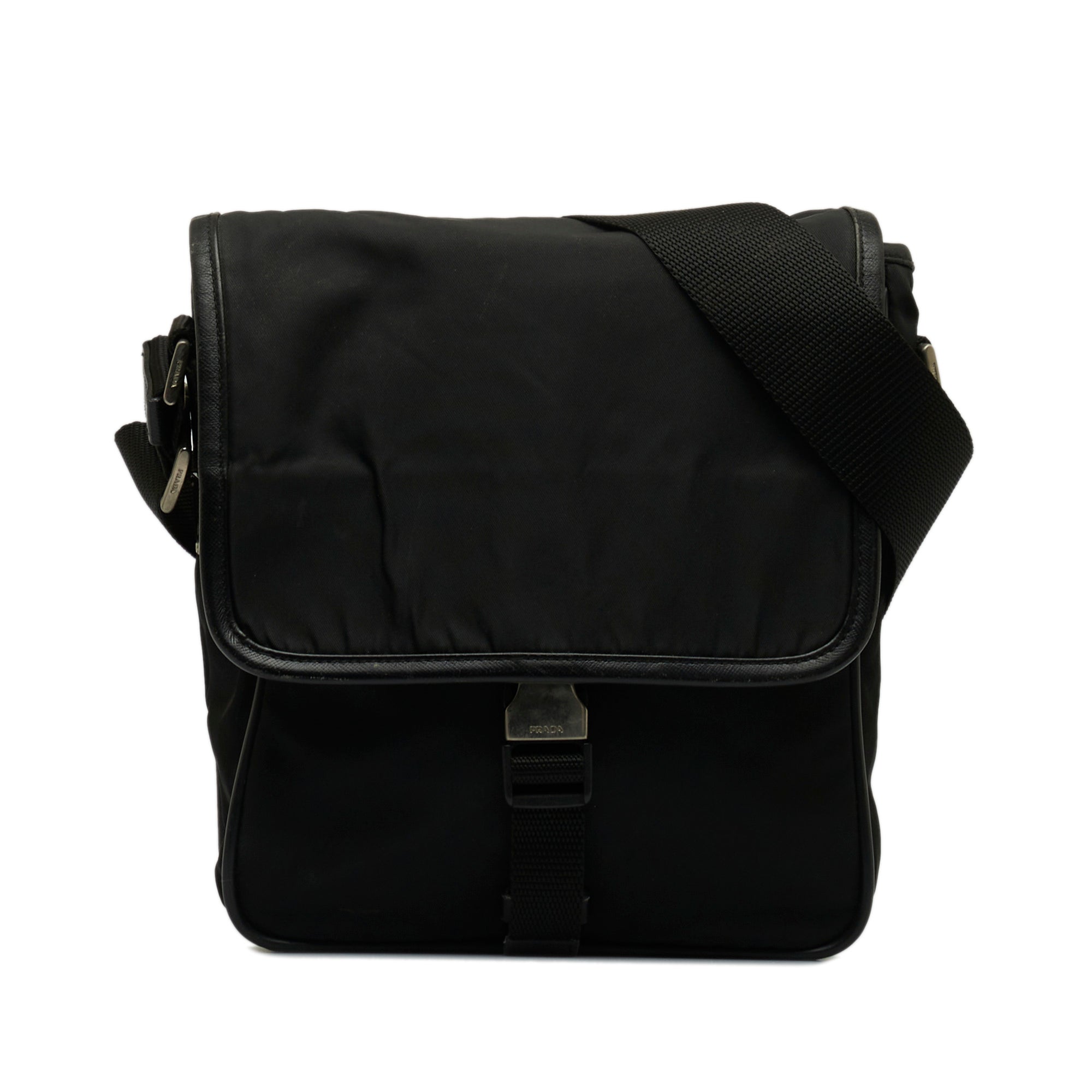 Tessuto Buckle Messenger Bag