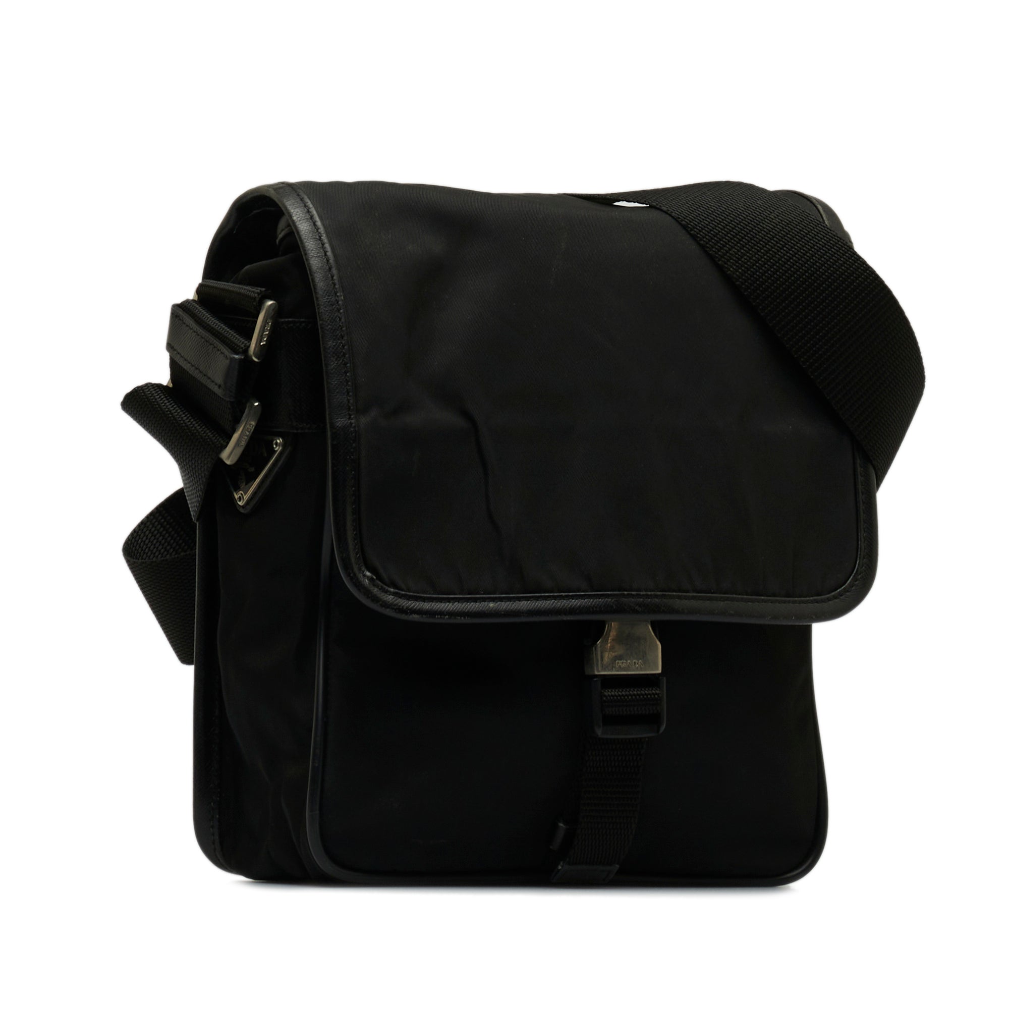 Tessuto Buckle Messenger Bag