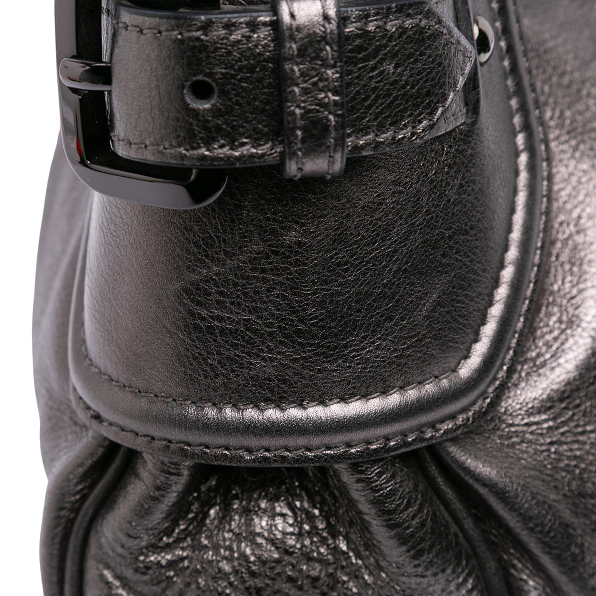 Metallic Leather Fairby Hobo