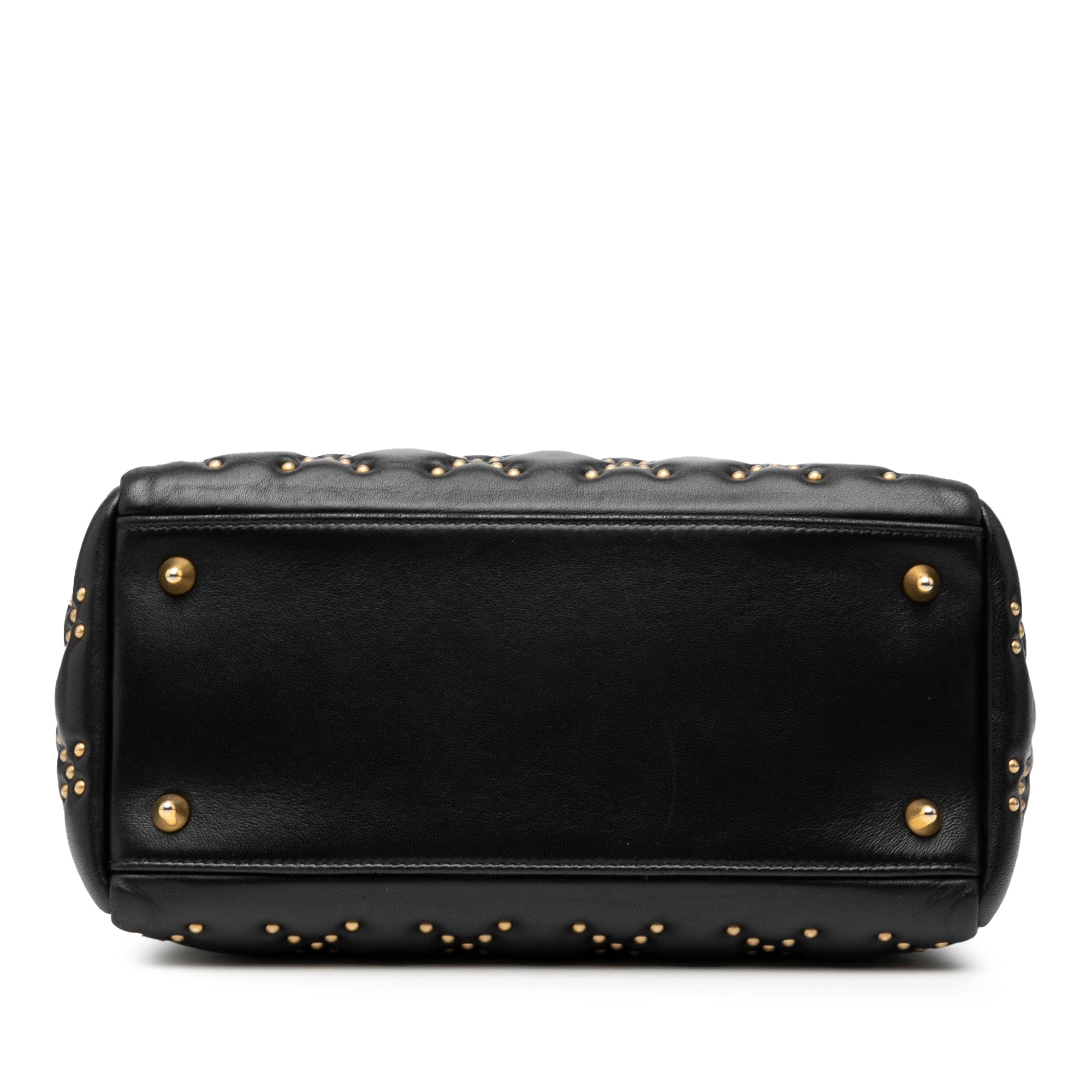 Medium Lambskin Cannage Studded Supple Lady Dior