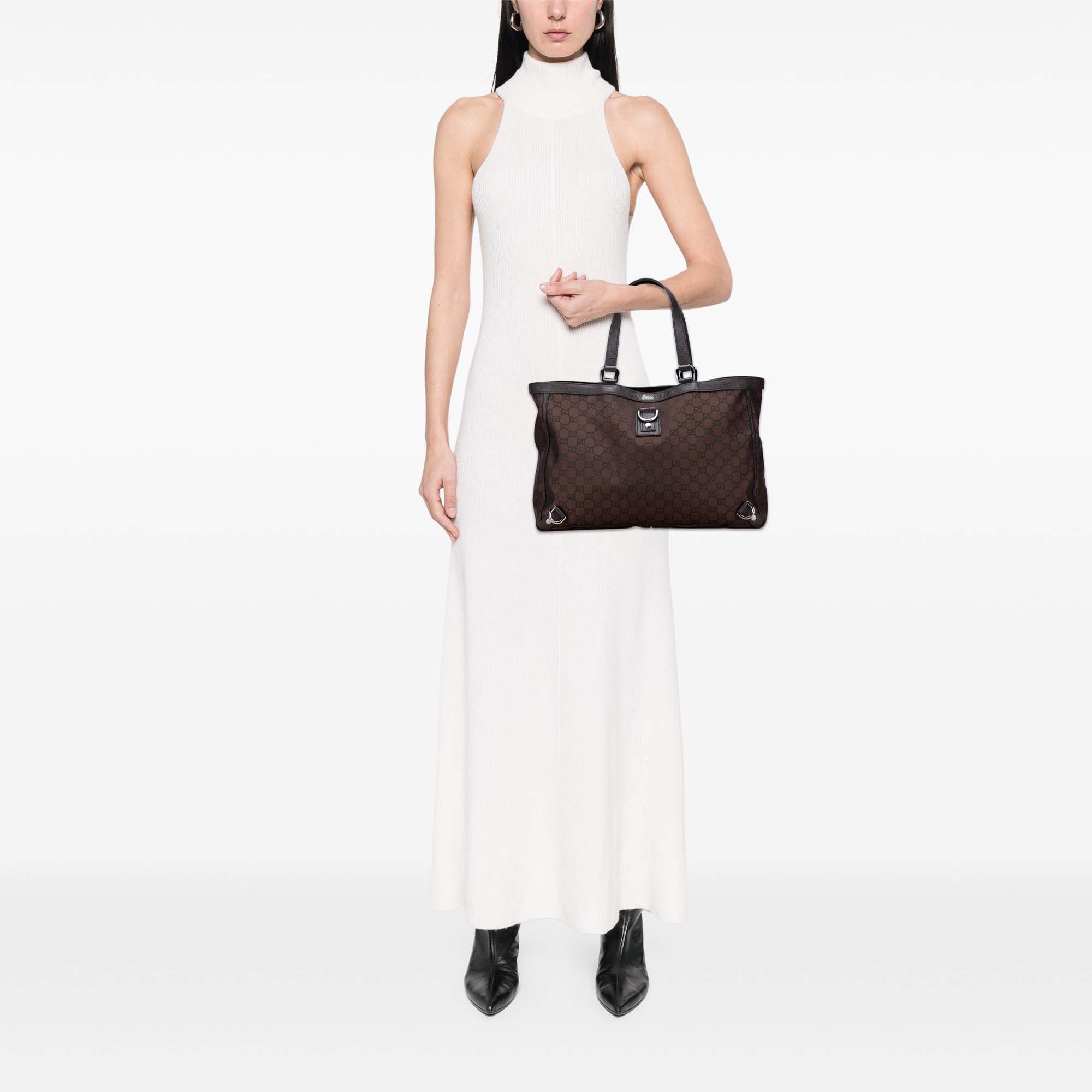 GG Nylon Abbey D Ring Tote