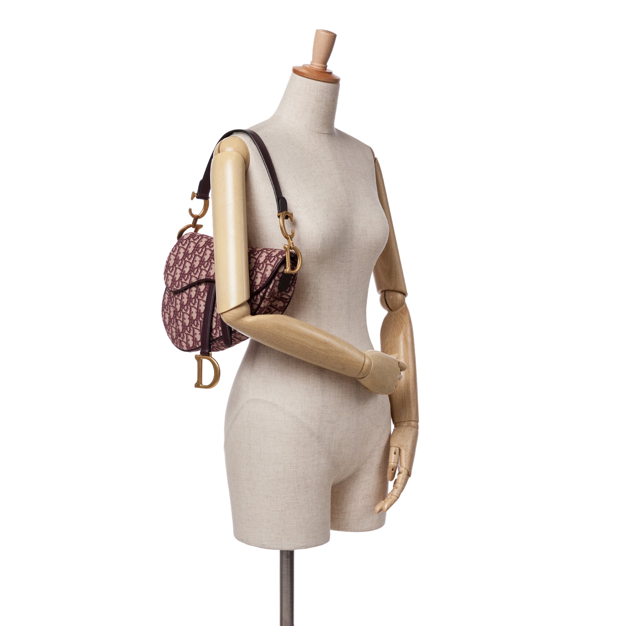 Oblique Canvas Saddle Bag