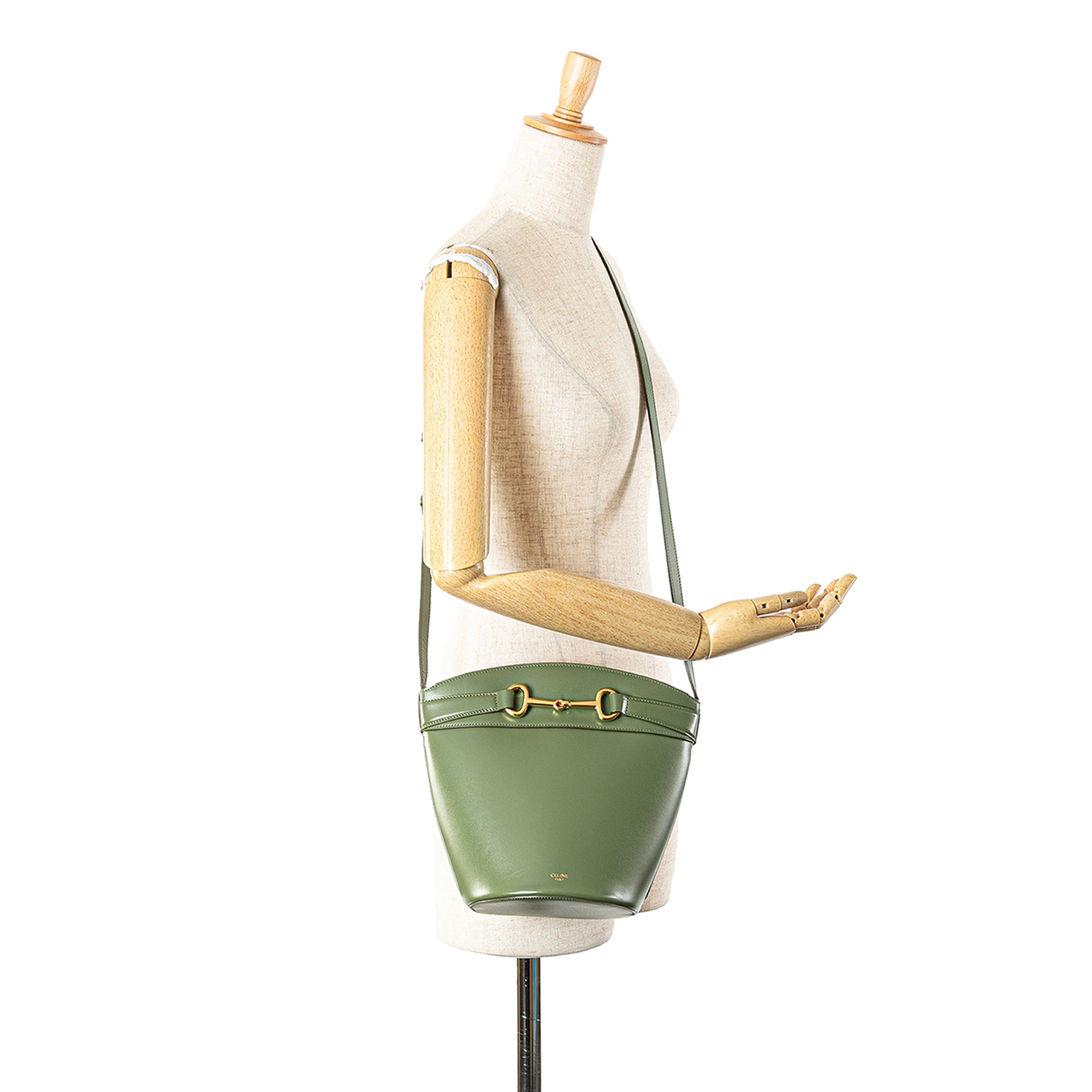 Leather Crecy Bucket Bag