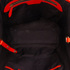 Small Haymarket Check Canvas and Leather Canterbury Tote