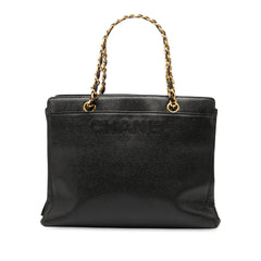 Caviar Logo Chain Tote