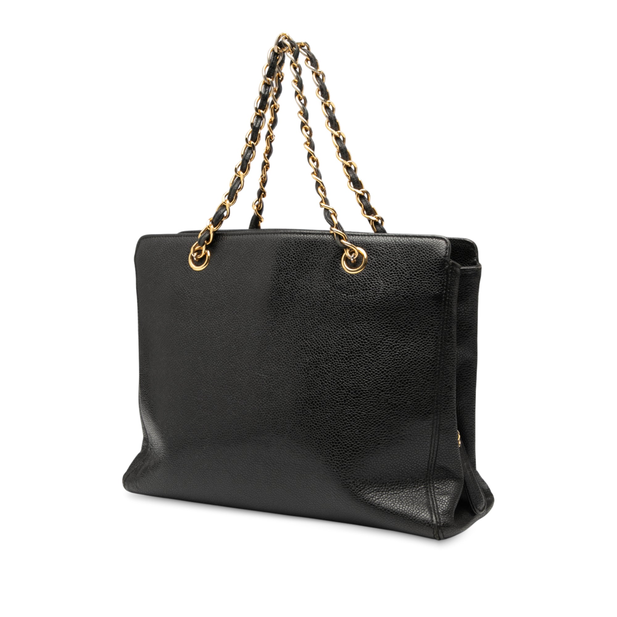 Caviar Logo Chain Tote