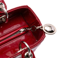 Medium Patent Cannage Lady Dior