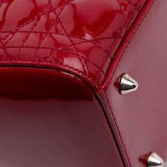 Medium Patent Cannage Lady Dior