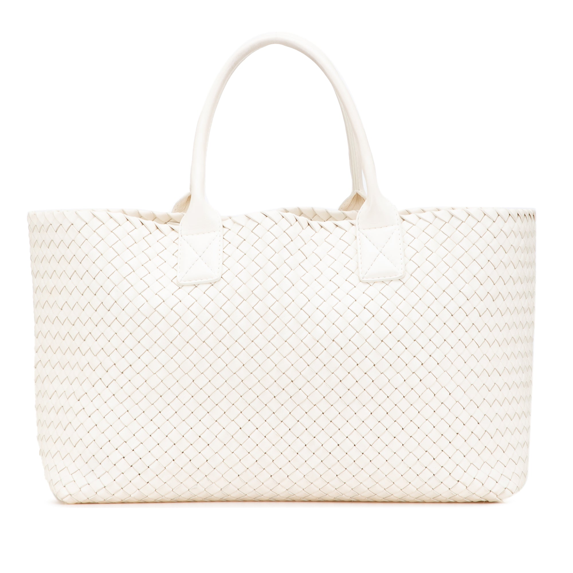 Medium Lambskin Intreccio Cabat Tote