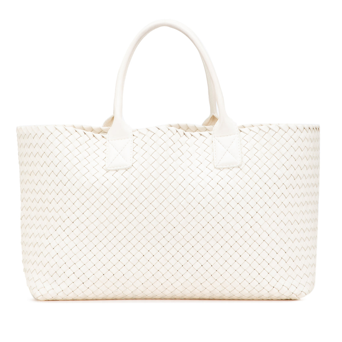 Medium Lambskin Intreccio Cabat Tote