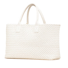 Medium Lambskin Intreccio Cabat Tote