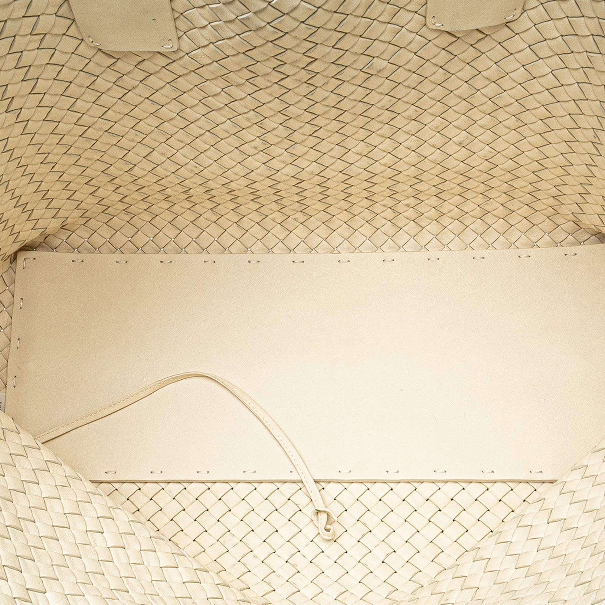 Medium Lambskin Intreccio Cabat Tote