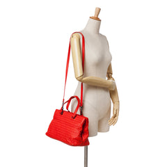 Nappa Intrecciato Satchel