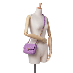 Mini Quilted Lambskin Candy Chain Flap