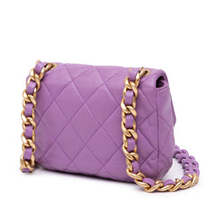 Mini Quilted Lambskin Candy Chain Flap