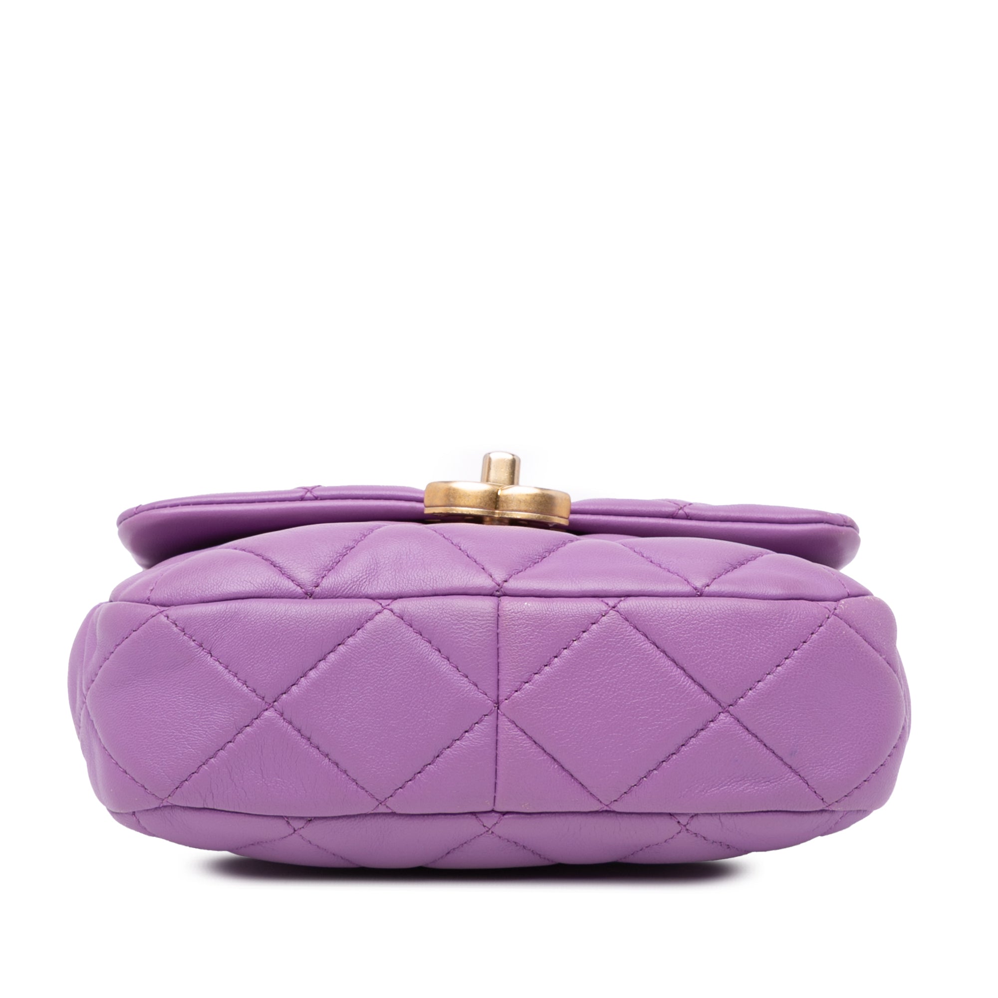 Mini Quilted Lambskin Candy Chain Flap