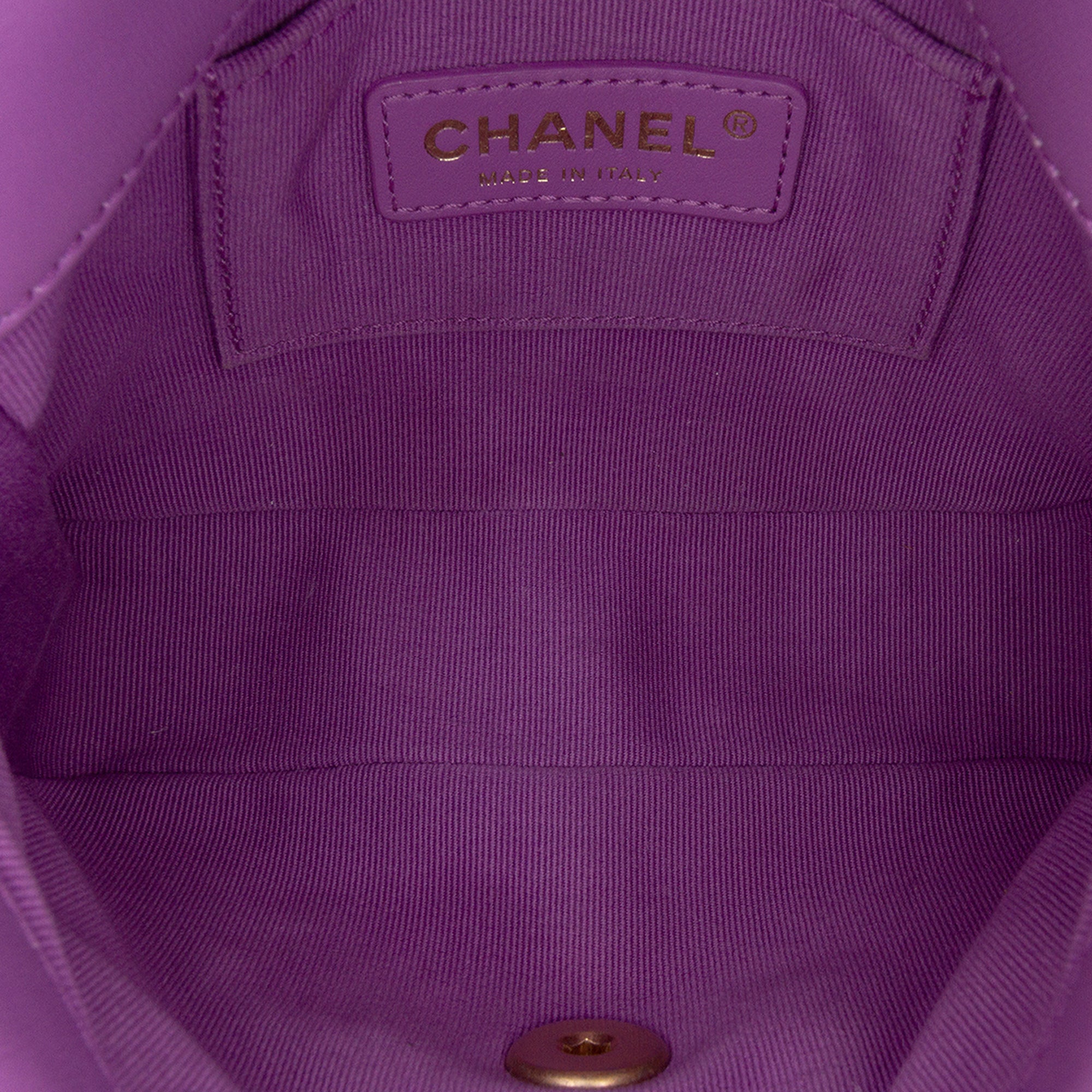 Mini Quilted Lambskin Candy Chain Flap