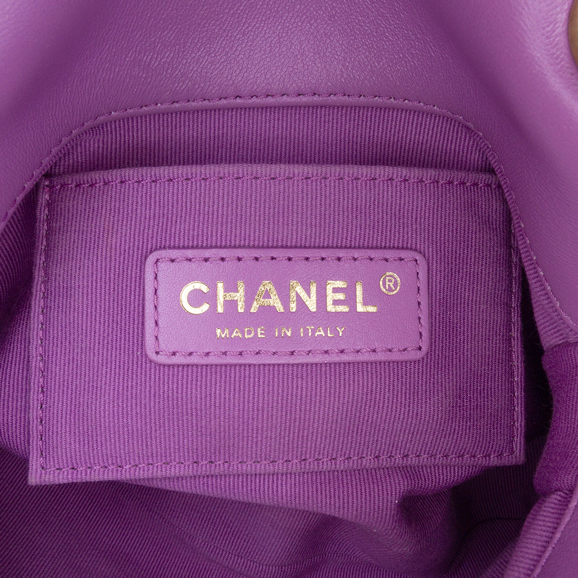 Mini Quilted Lambskin Candy Chain Flap