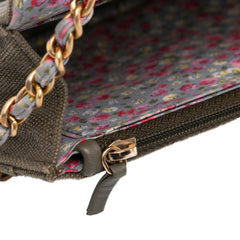 Quilted Canvas Coco Cuba Charms Wallet On Chain