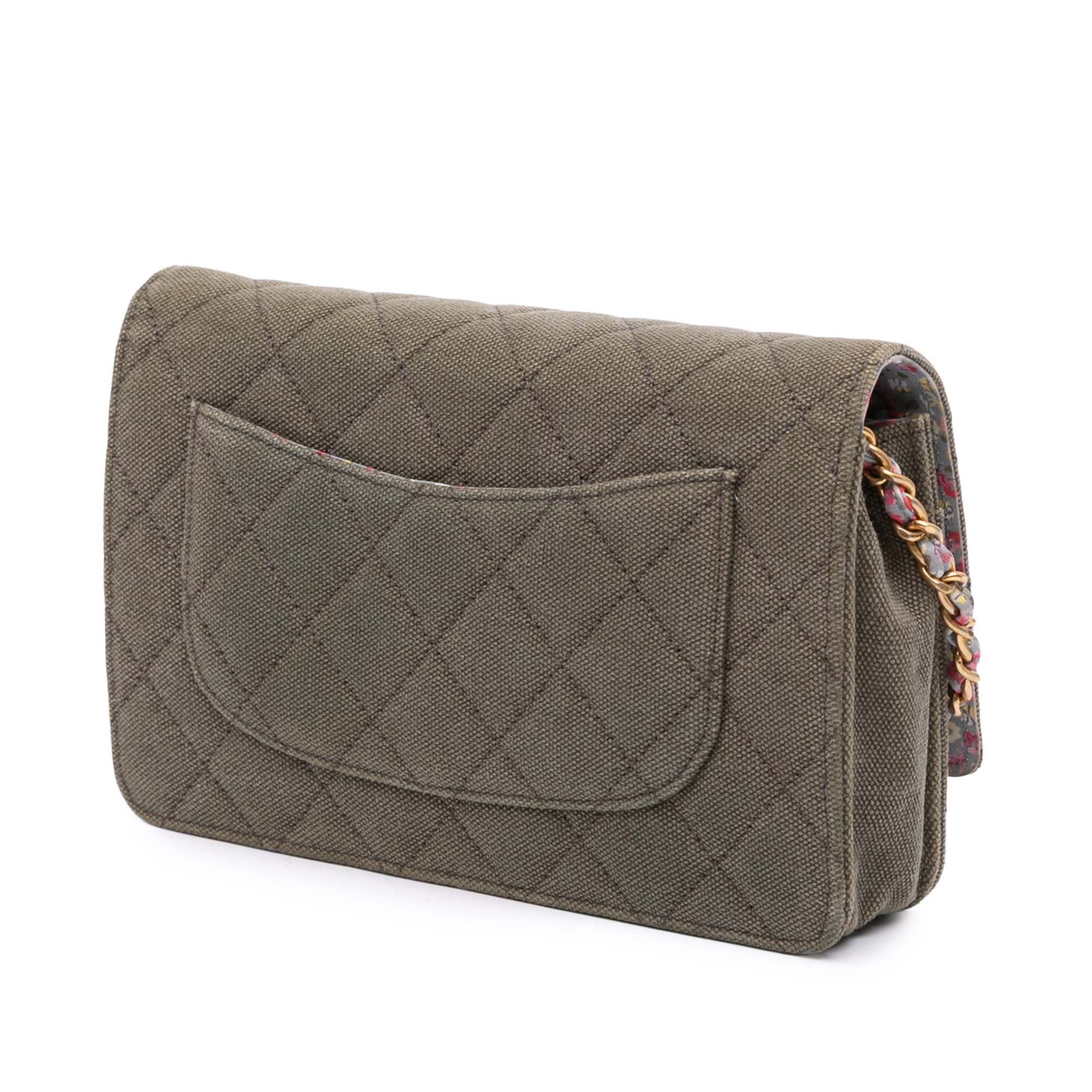 Quilted Canvas Coco Cuba Charms Wallet On Chain