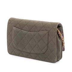 Quilted Canvas Coco Cuba Charms Wallet On Chain