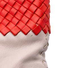 Intrecciato Trimmed Bicolor Nappa Satchel