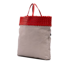 Intrecciato Trimmed Bicolor Nappa Satchel