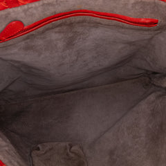 Intrecciato Trimmed Bicolor Nappa Satchel