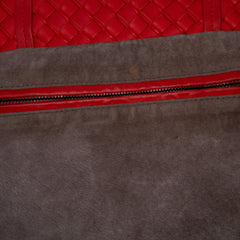 Intrecciato Trimmed Bicolor Nappa Satchel