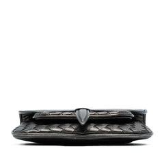 Mini Metallic Nappa Intrecciato Chain Flap Crossbody