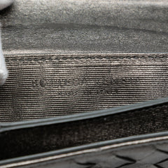 Mini Metallic Nappa Intrecciato Chain Flap Crossbody