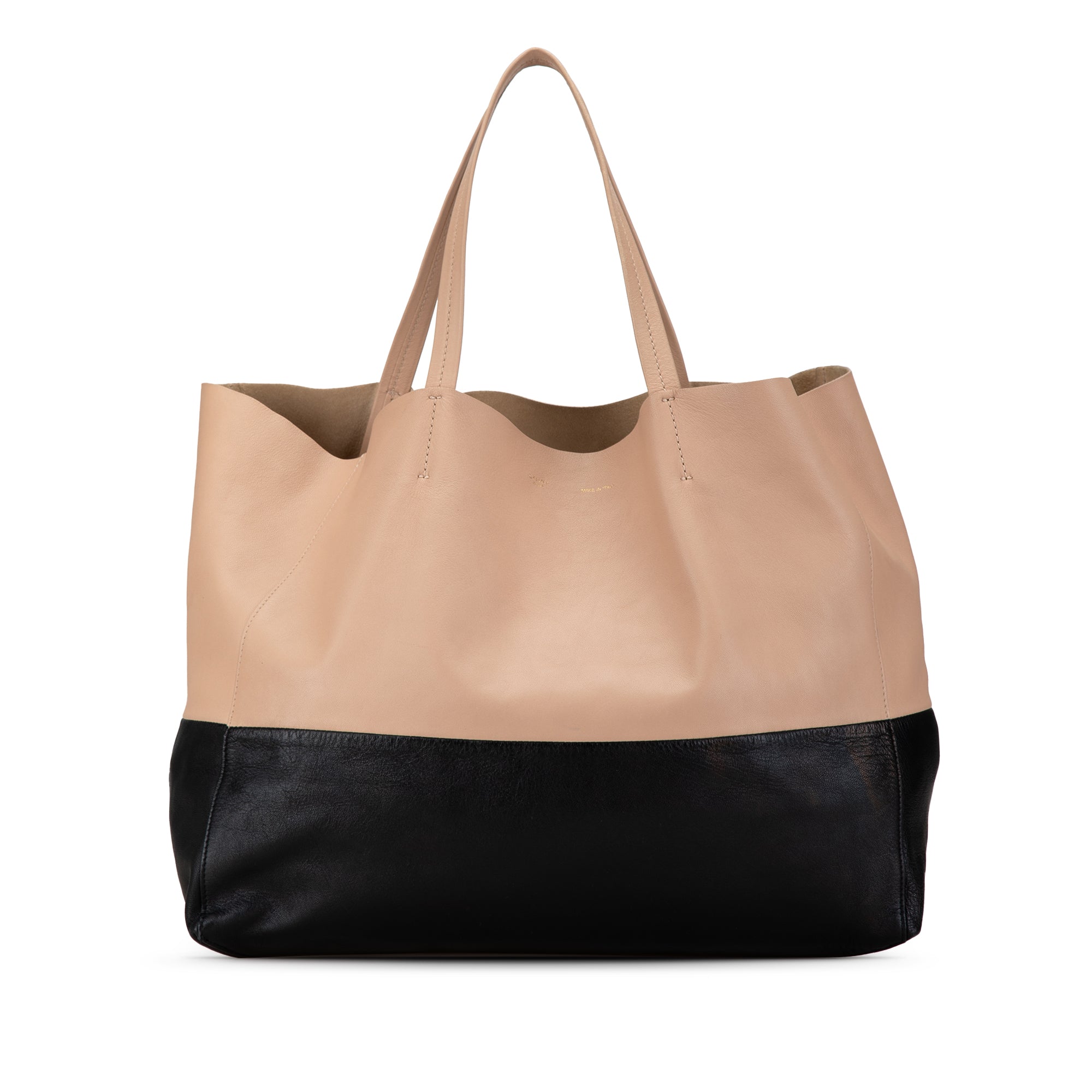 Bicolor Horizontal Cabas Tote