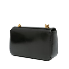 Shiny Calfskin Claude Chain Shoulder Bag