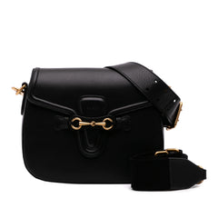 Medium Leather Lady Web Crossbody