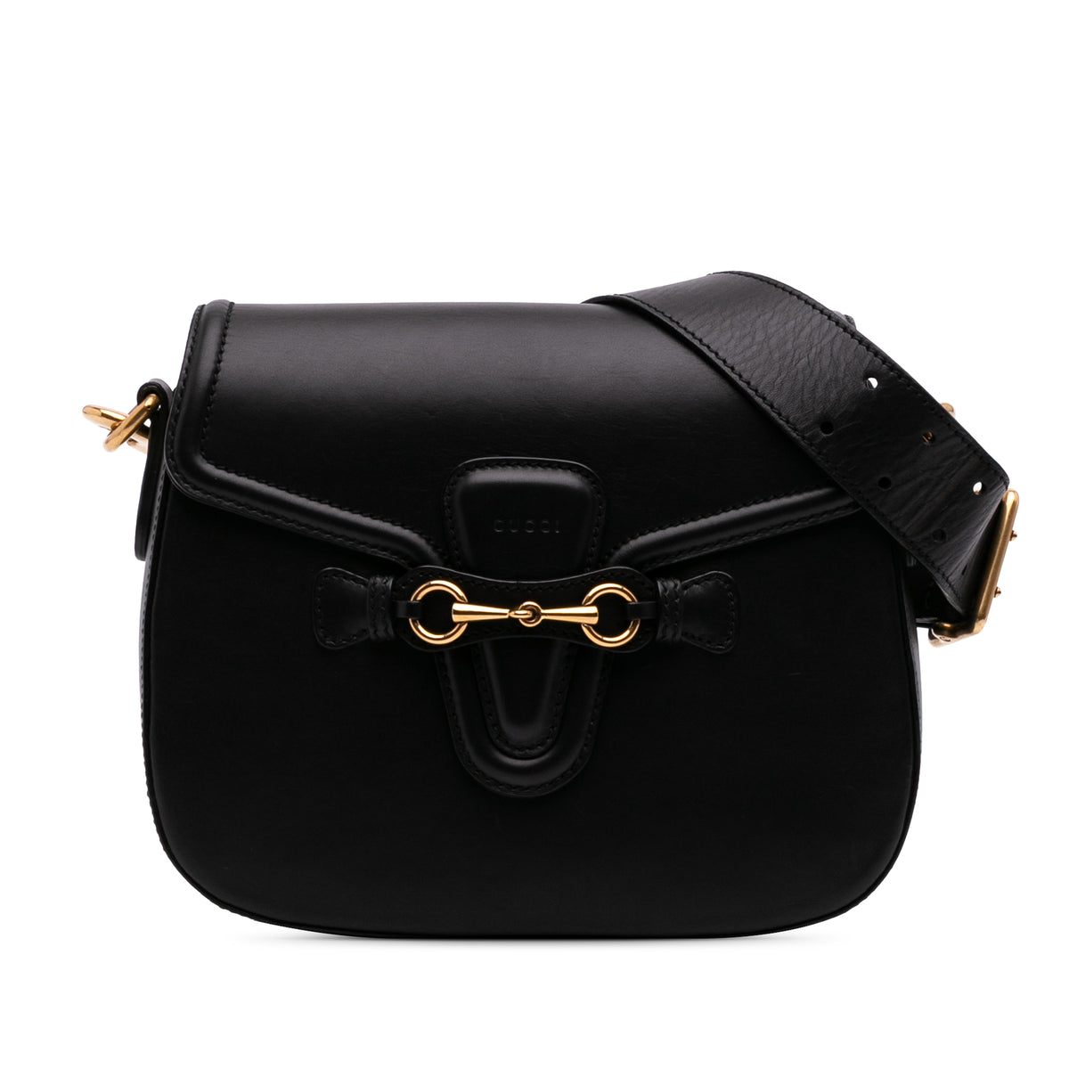 Medium Leather Lady Web Crossbody