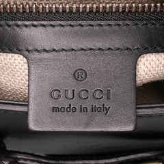 Medium Leather Lady Web Crossbody