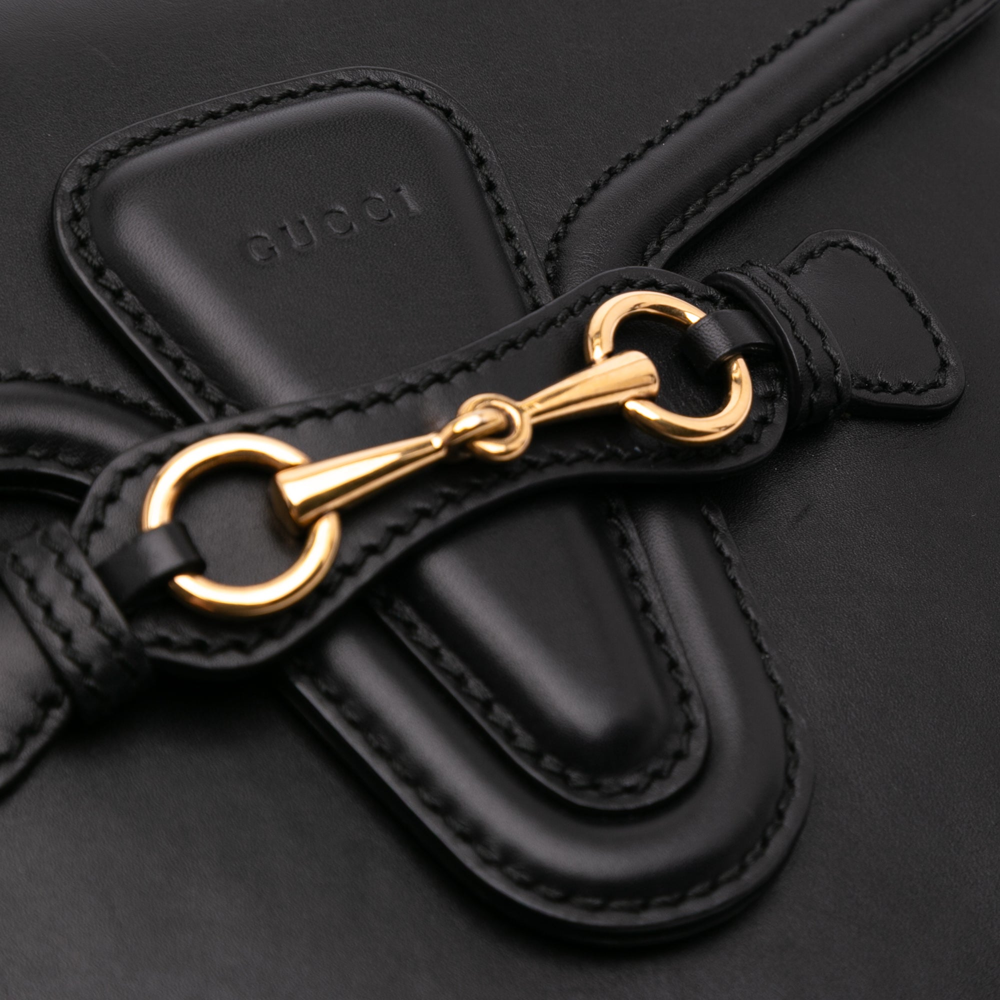 Medium Leather Lady Web Crossbody