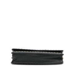 Studded Leather Wallet on Chain